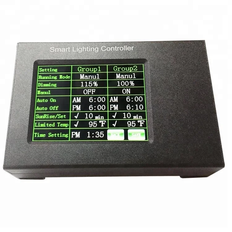 

Grow Light Smart Led Lighting Controller For Greenhouse Hydroponics System Led Light Remote Control Controller