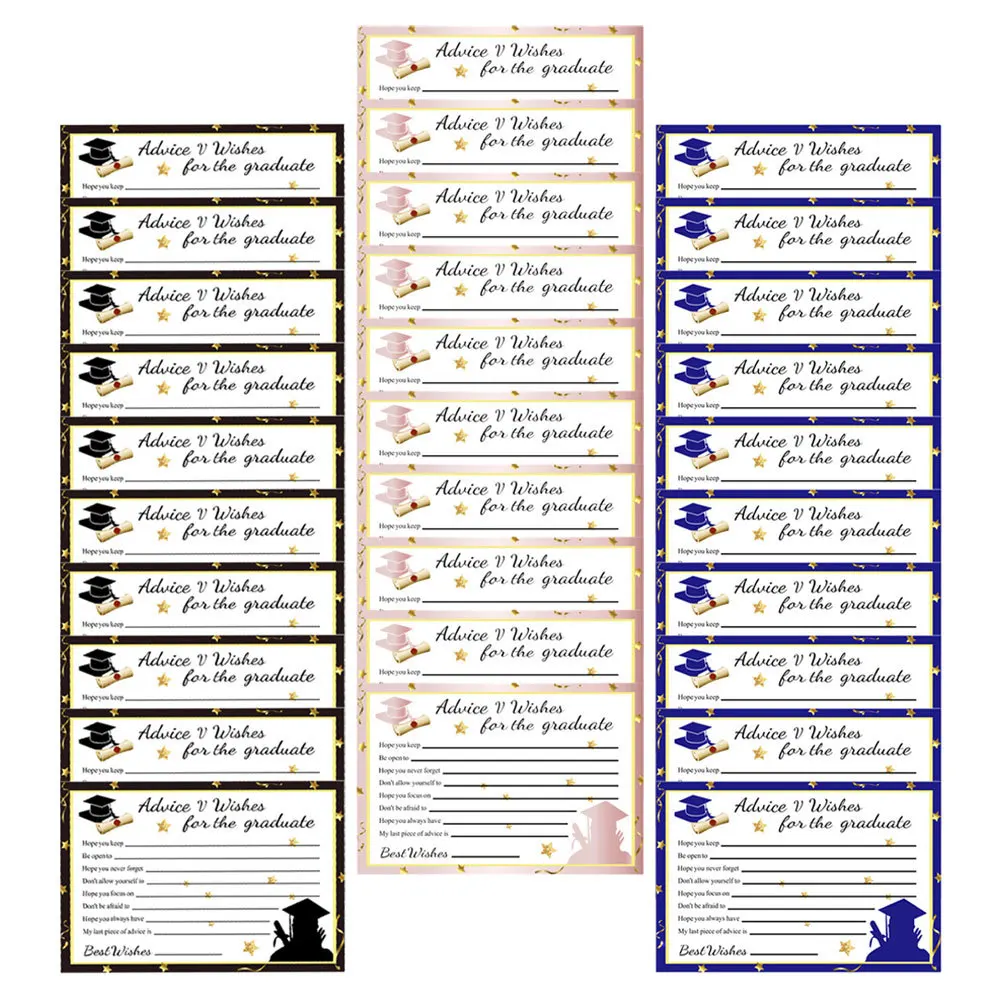 

30pcs Graduation Greeting Cards Party College Graduation Card Gift For Friends Congratulations Cards With Envelopes School