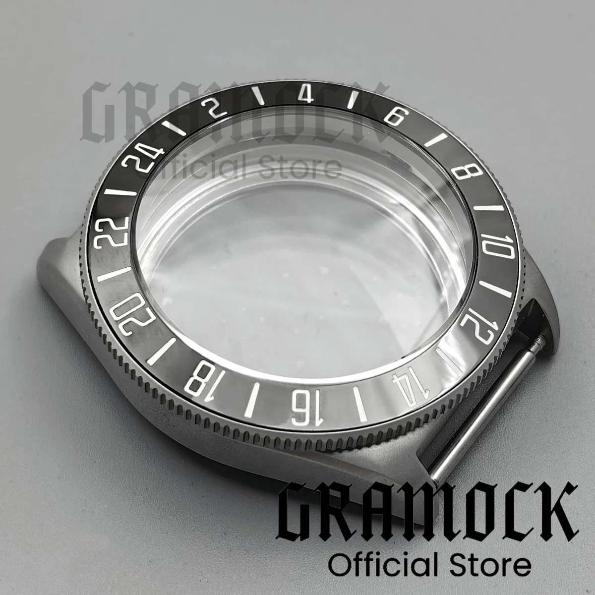 GRAMOCK 40mm NH34 Tattico Rana Acciaio Opaco Diver Cassa Dell'orologio Zaffiro A Cupola Nero Verde Lunetta Fit NH35 NH36 ETA2824 PT5000 Movts