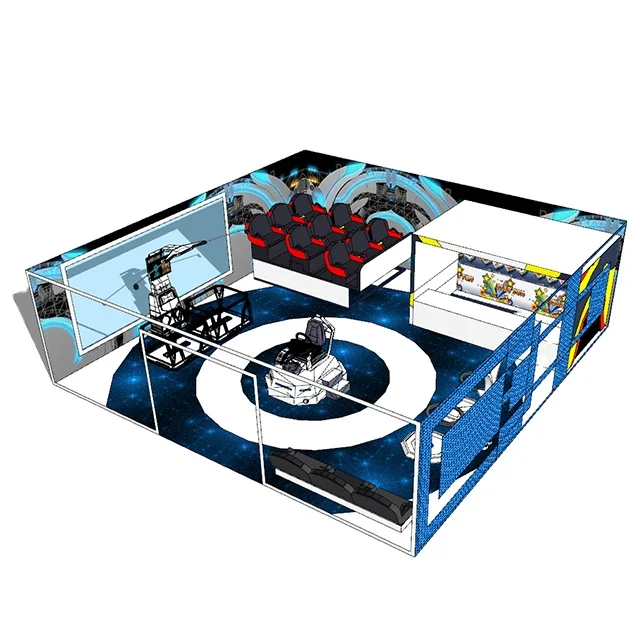 Custom Indoor 100 Sqm Vr One Stop Design Virtual Reality Video Game Center Equipment Zone