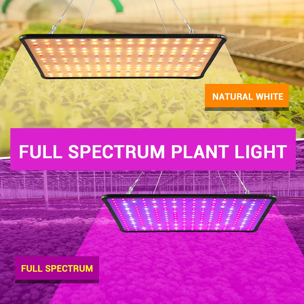 Led Grow Light Full Spectrum Grow Light 27W Paneelkweeklamp Met Hangend Touw Voor Zaailing Groenten Bloem