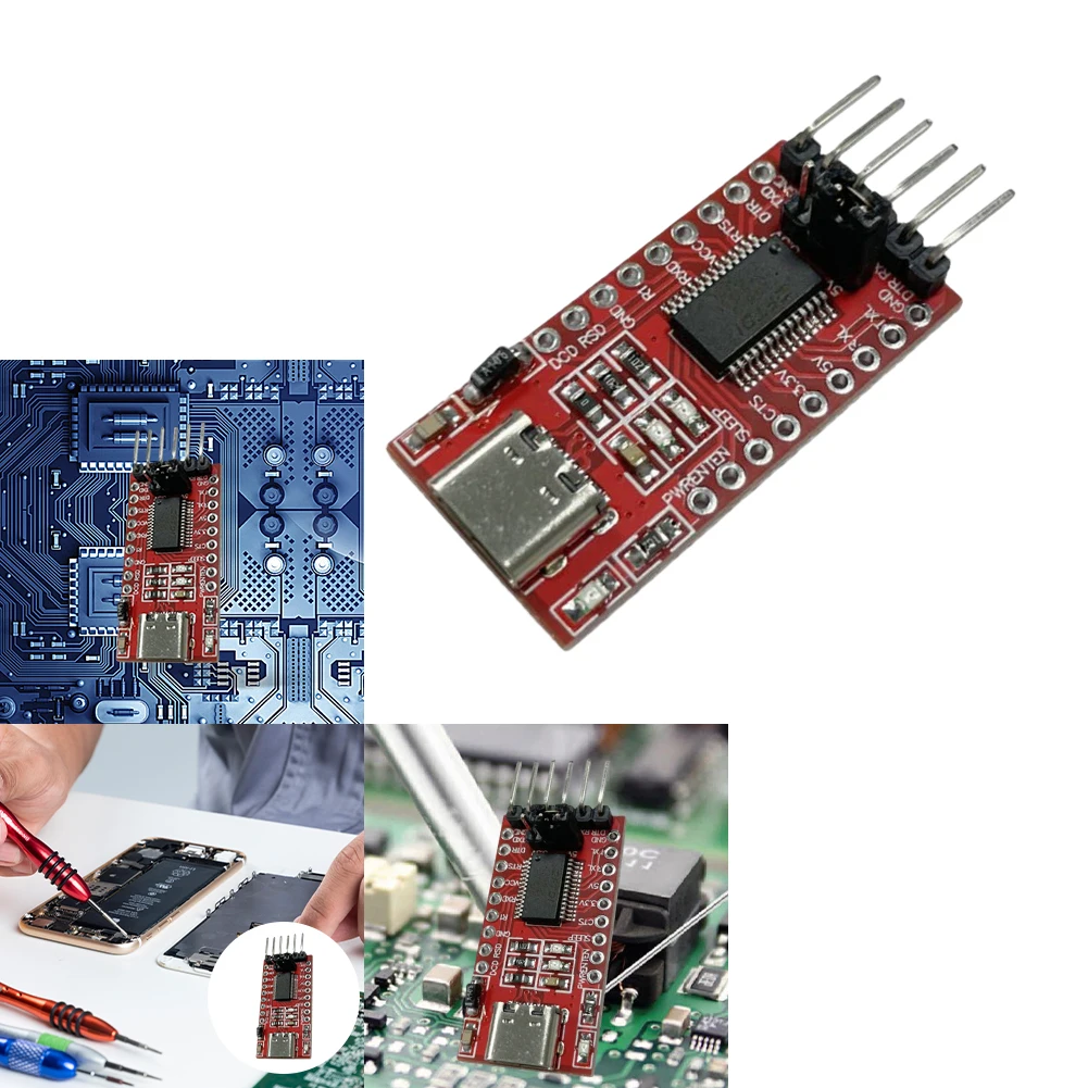 

FT232RL Модуль последовательного адаптера FTDI USB-TTL 3,3 В 5,5 В FT232 Pro Mini USB TO TTL 232 Передача USB на модуль последовательного порта TTL