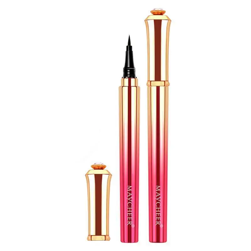 Maxier Crystal Drill Eyeliner Pen Quick Drying Waterproof Sweat Resistant Non Decolorizing Durable Liquid for Plain Hard Use