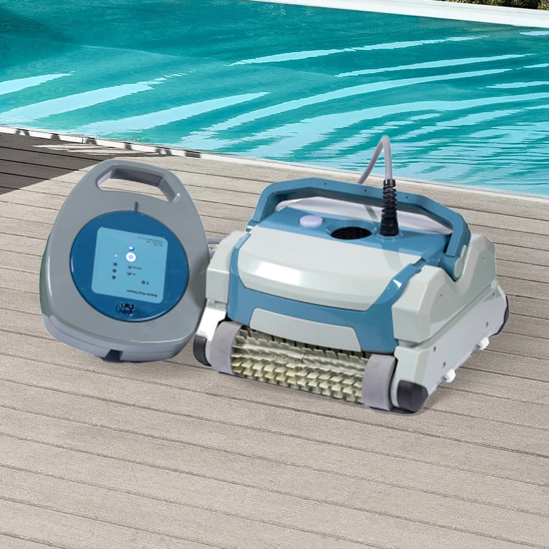 

Robotic Pool Cleaner Plug-in High Suction Power Full Automatic Phone App Control Robot Pool Cleanerpromote sales