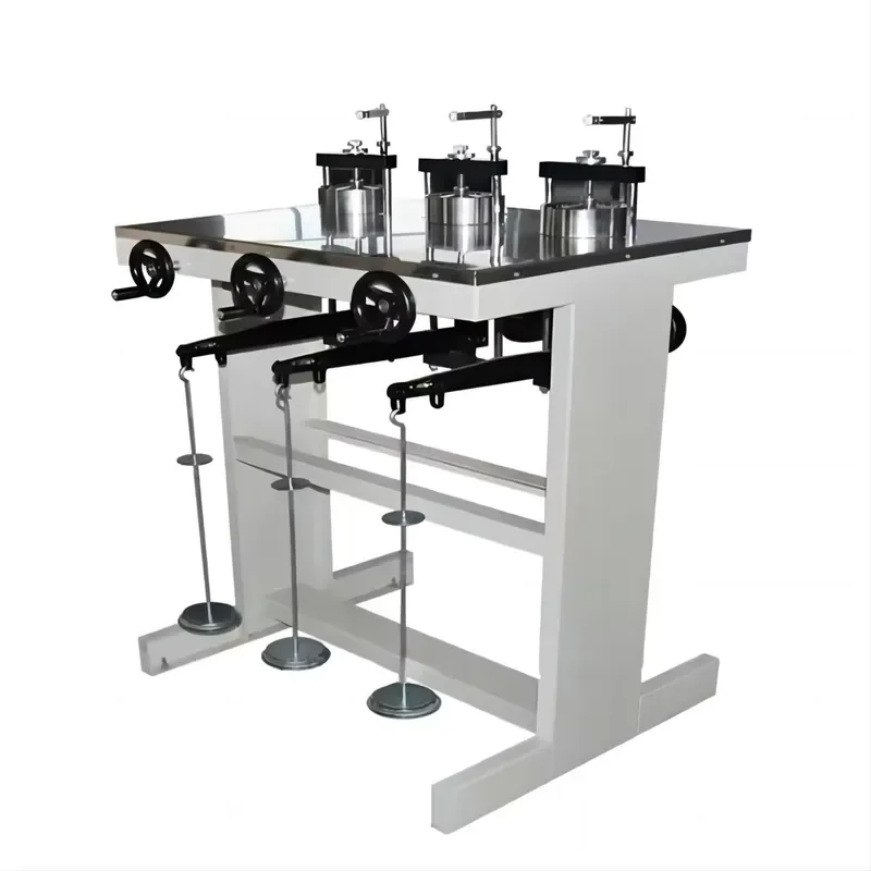 Triplex Low Pressure Single Lever Consolidation Apparatus for Compression Soil Test