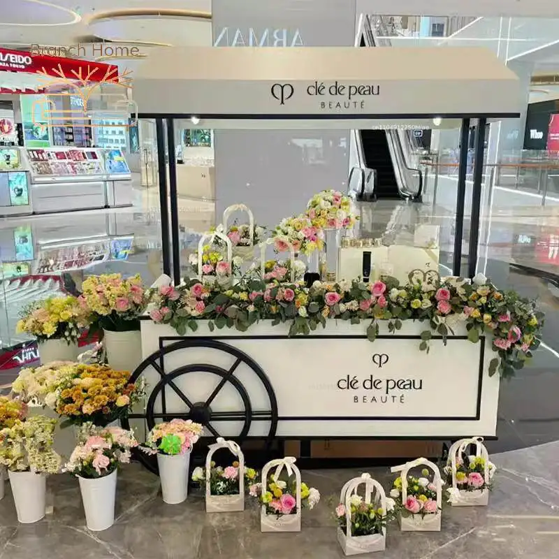 iron float custom stall shopping mall sales Internet celebrity dessert shop snack activities promotional goods sales trolley