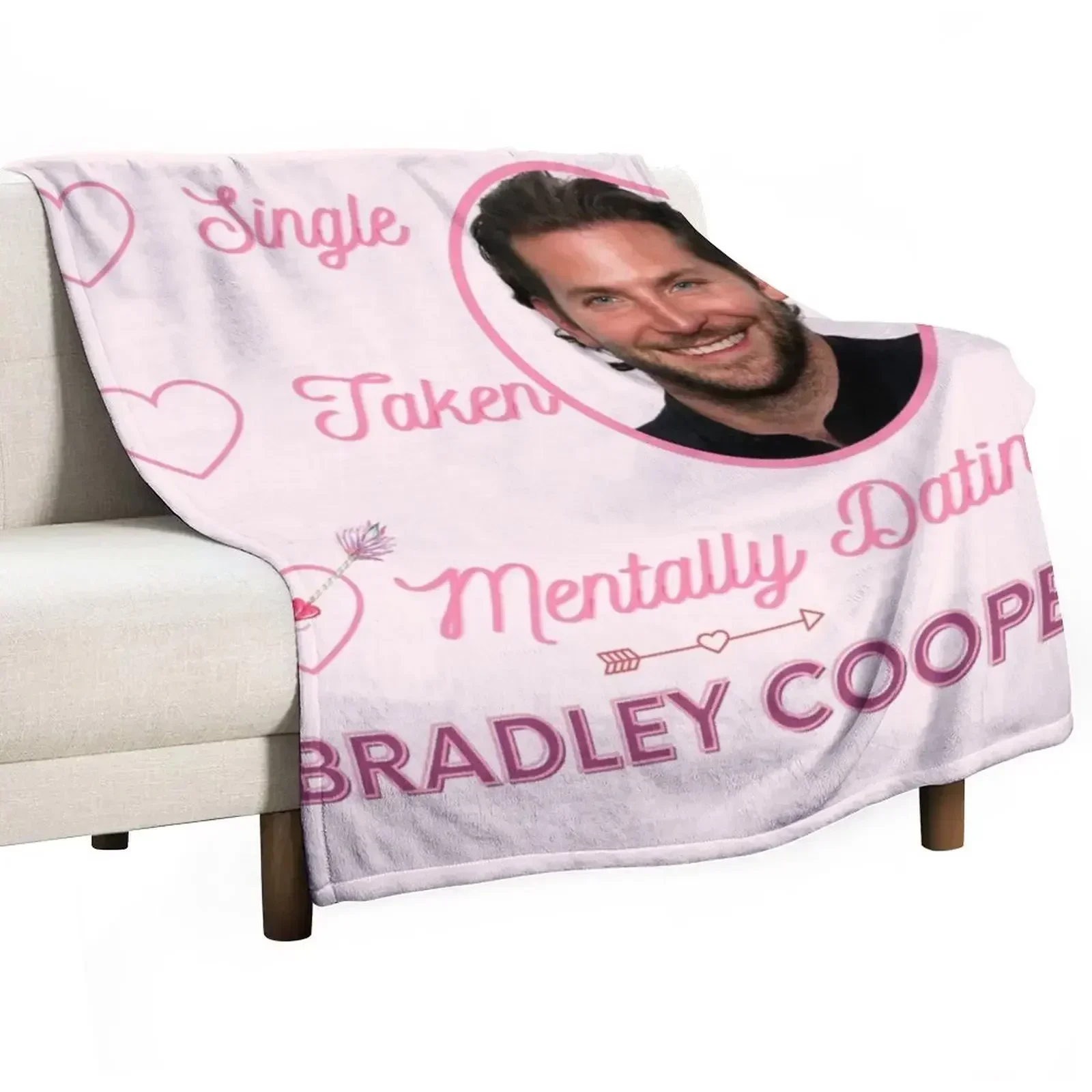 

Mentally Dating Bradley Cooper Throw Blanket Warm Napping Blanket for Office Couch Bed