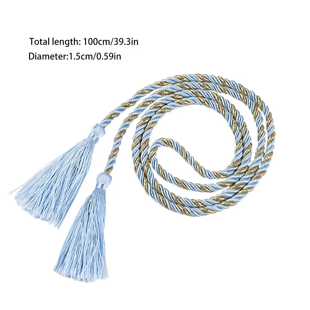 2Pcs Chic Tassel Curtain Tie Rope Set Made of Soft Cotton for Stylish Window Curtain Decoration Living Room Bedroom Studio