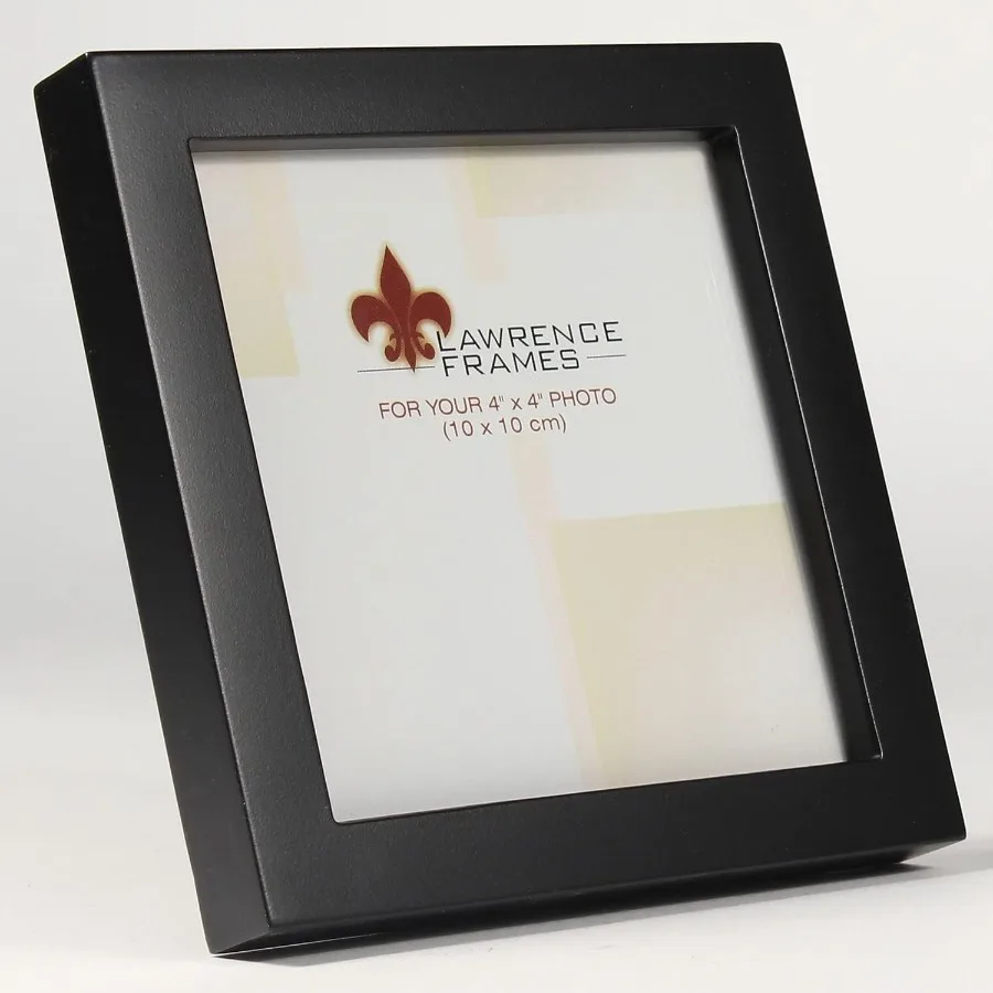 Standardowa drewniana ramka na zdjęcia 4x4 czarna