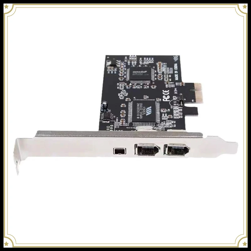 PCI‑E X1 IEEE1394 Firewire Video Capture Card, VIA Chip Driver‑Free for DV Camcorder Video Recording