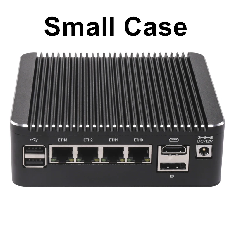 جهاز توجيه جدار الحماية بدون مروحة كمبيوتر صغير Intel N150 N95 i5-8250U N6005 4417U 4x2.5G LANs خادم منزلي DDR4 NVMe Type-C pfSense OPNsense #4