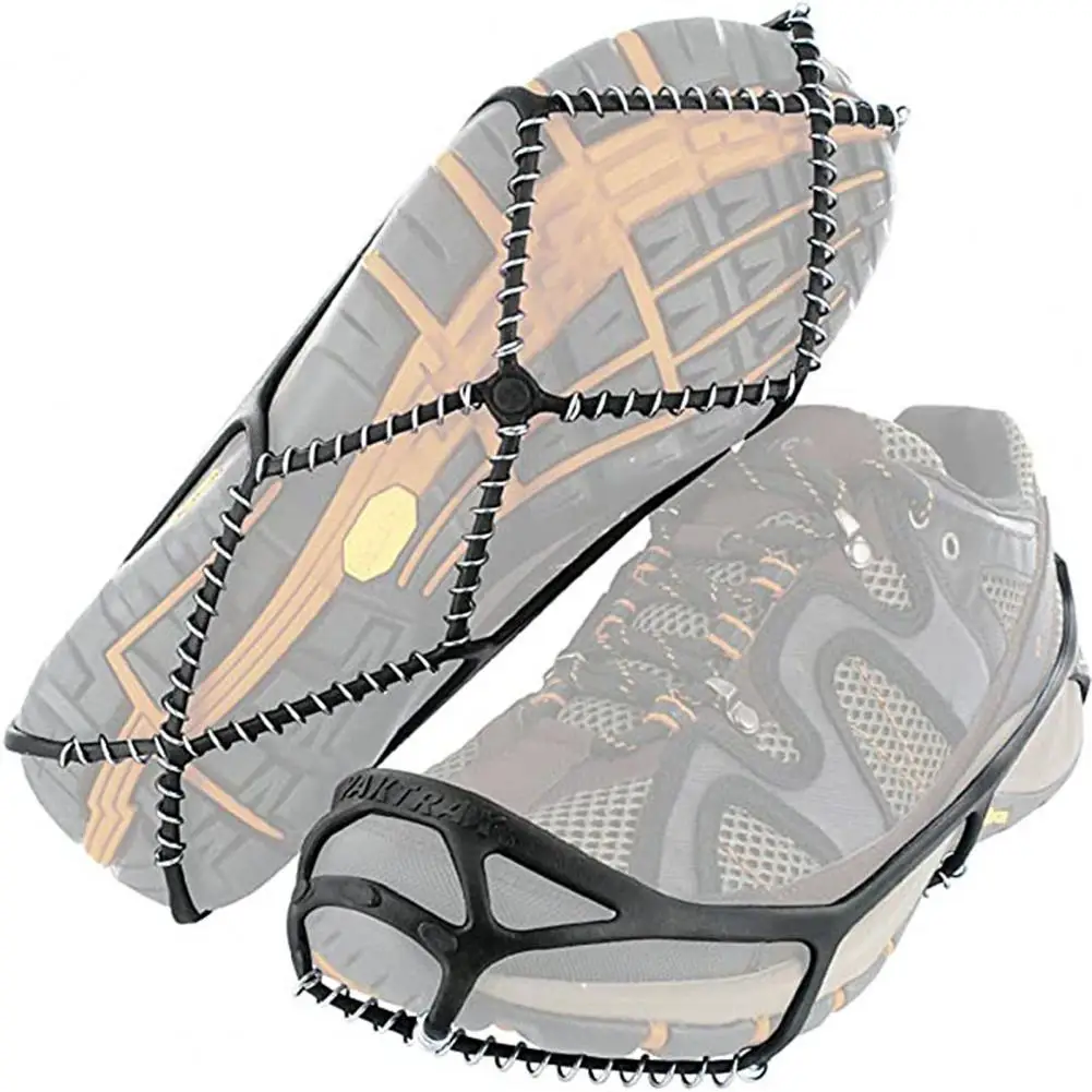 1 Pair Outdoor High Elastic TPE Chain Shoe Cover Ice Crampons Climbing Equipment for Hiking