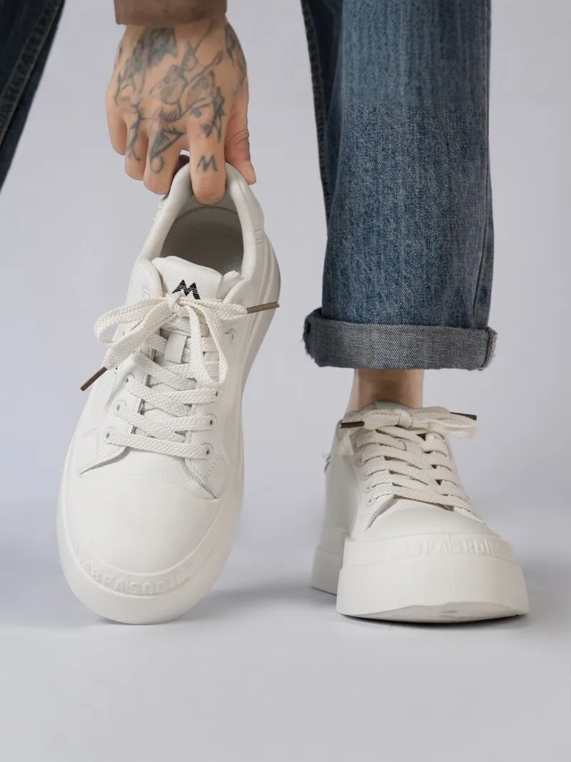 Men's Casual Sport Shoes Soft Bottom Wear-Resistant Autumn New Style Trendy All-Match Youth High-End Feeling Breathable Low Heel