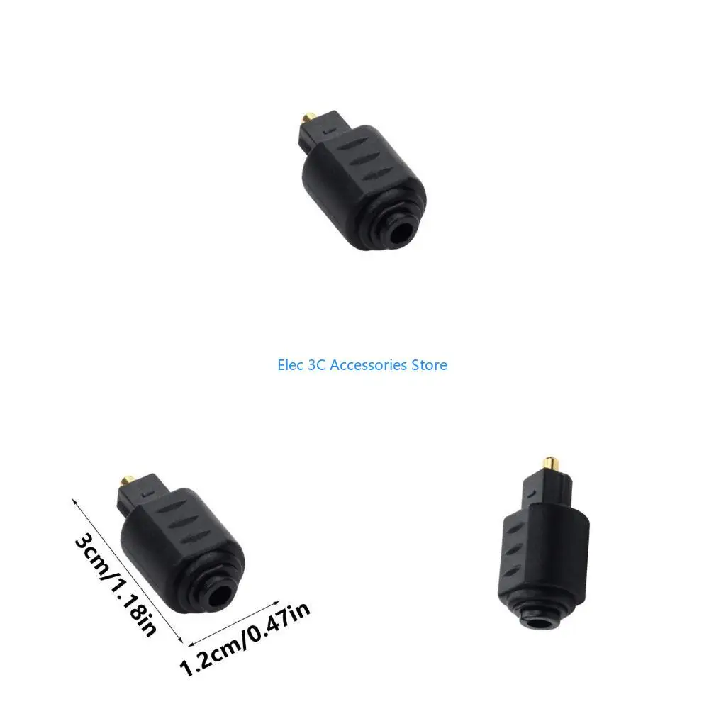 Y51A Portable Audios Adapter 3.5mm Mini Plugs to Toslink Connection Audios Adapter