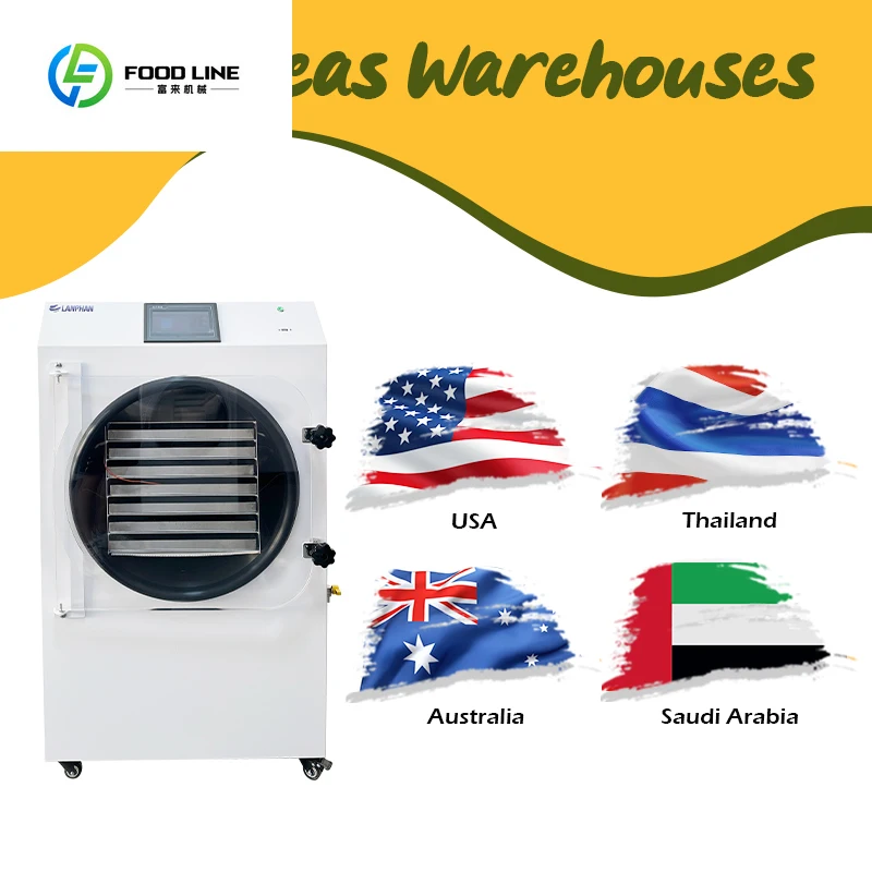 30 كجم/دفعة 2.5m2 كبير فراغ التسامي مجفف بالتجميد الغذاء الحلوى الفاكهة الخضار آلة تجميد 30 كجم للاستخدام المنزلي