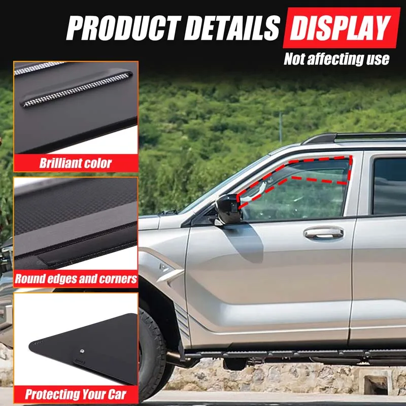 

Aluminum Alloy Black For Great Wall Tank 400 2023+ Car front and rear rows Ventilation shutters Decorative stickers accessories