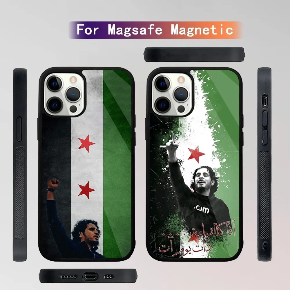 

S-Syrian Revolution Flag Phone Case For iPhone 15,14,13,12,11,Plus,Pro,Max Mini Magsafe Magnetic Wireless Charging