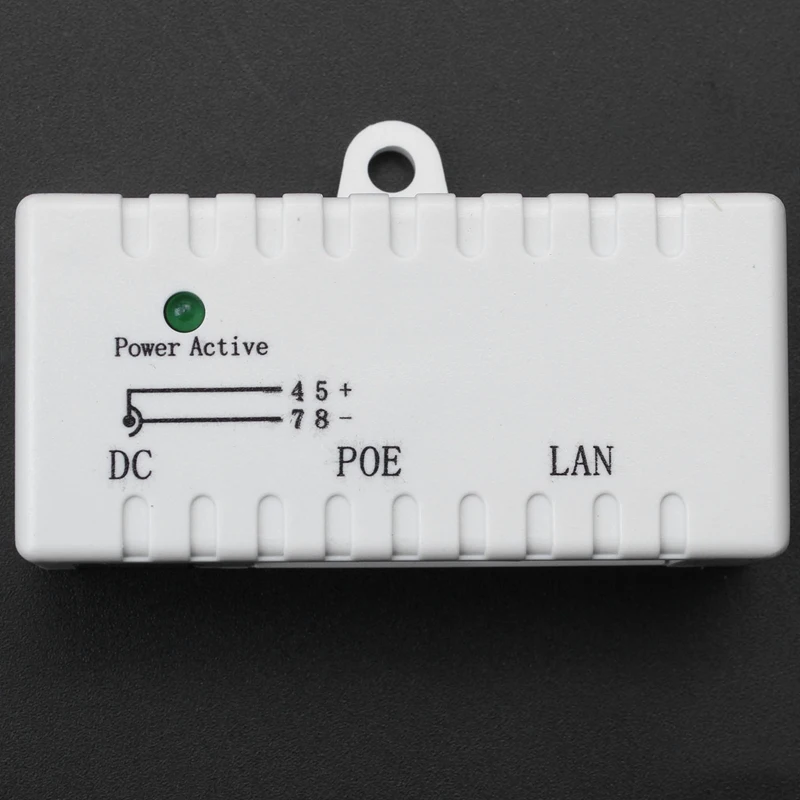 PoE Splitter Rj45ฉีด DC 5.5mm x 2.1mm อินพุต POE แยกอะแดปเตอร์เชื่อมต่อสำหรับกล้องเครือข่าย IP