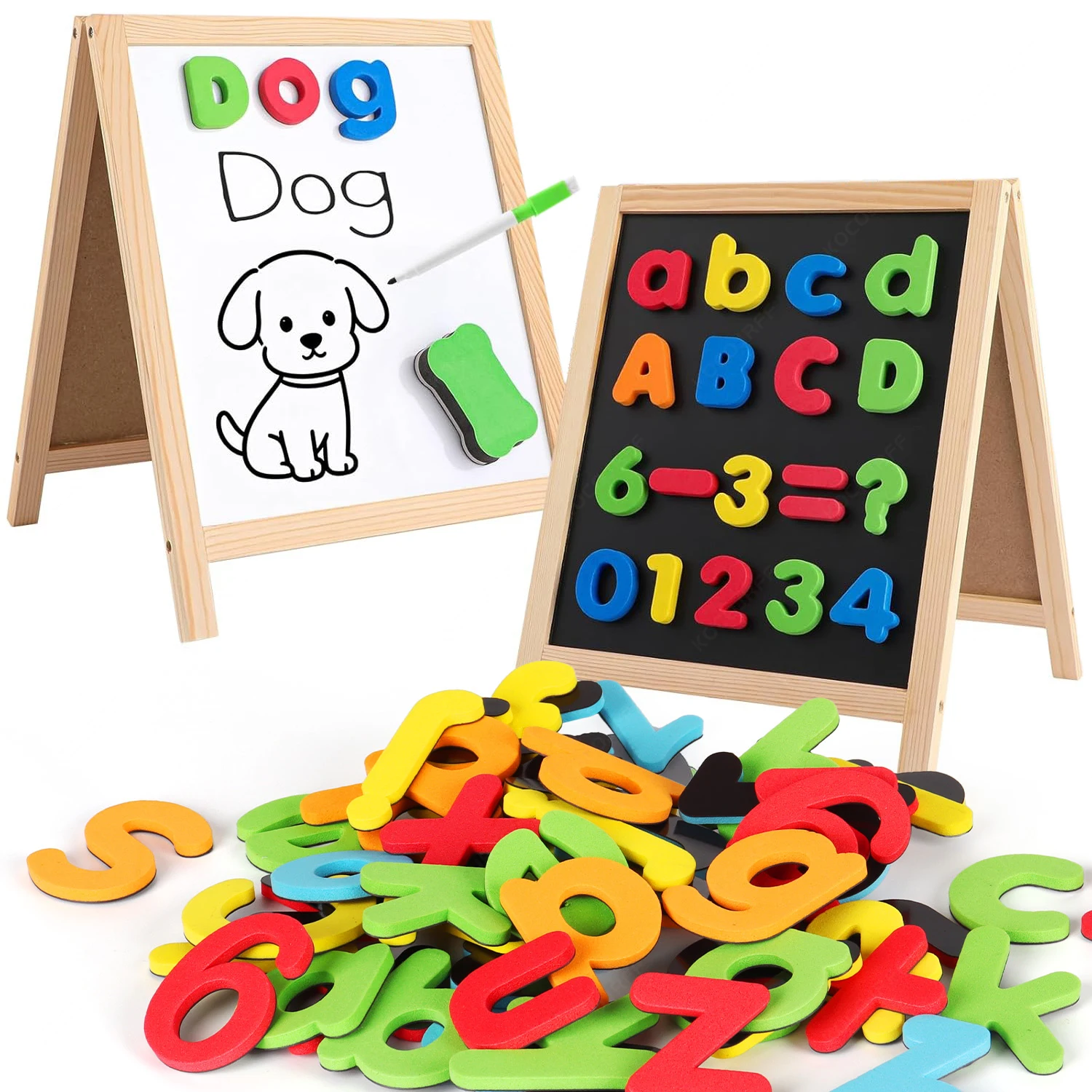 Magnetic Number and Letter Stickers, Number Symbols, Suitable for Classroom Children to Learn Spelling, Early Education Learning
