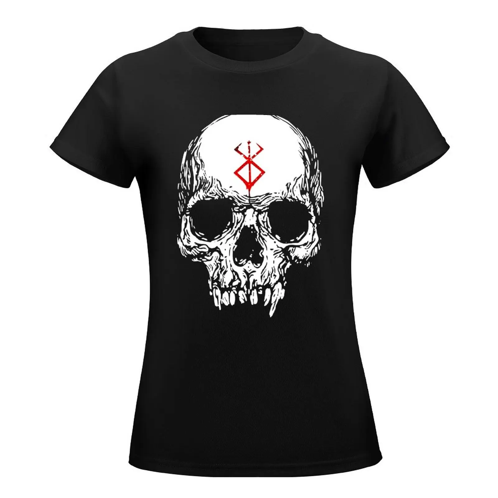 Knight Skull T-Shirt summer top tops shirts graphic tees anime clothes t shirts for Women graphic