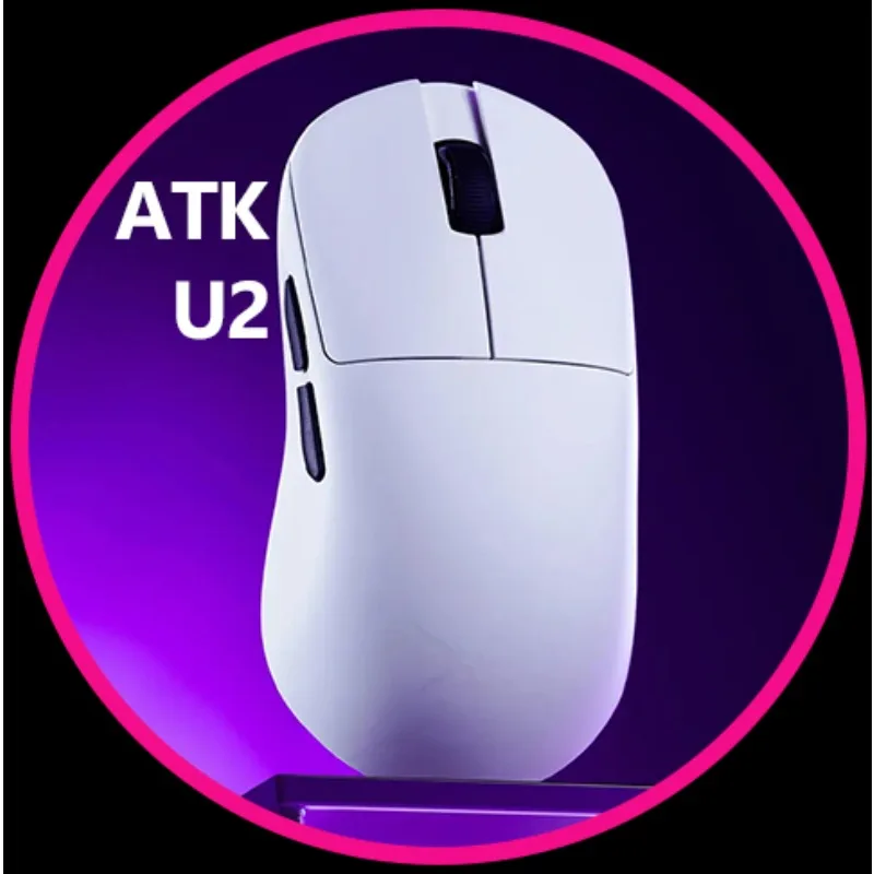 

ATK Crackdown U2 PAW3950 8k Беспроводная игровая мышь 3-режимная легкая игровая мышь Игровая мышь для киберспорта Компьютерные аксессуары