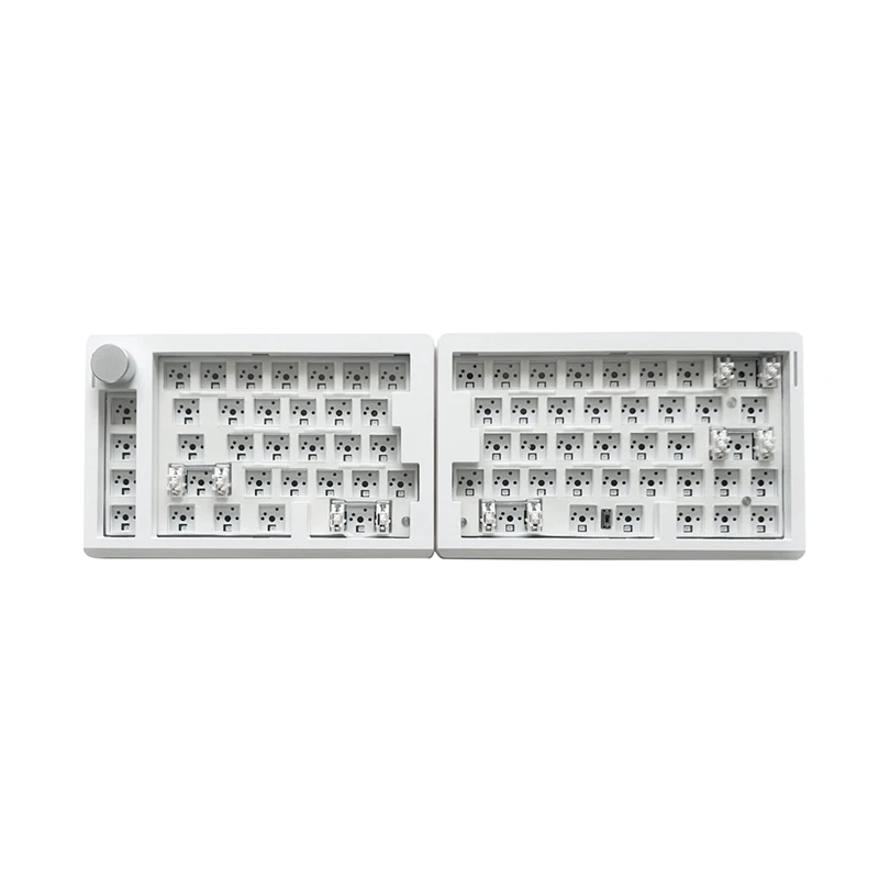 LARSU-GMK70 Split Type Customized Gaming Mechanical Keyboard Kit Hot Swappable Gasket Ergonomic Keyboard Supports QMK/VIA