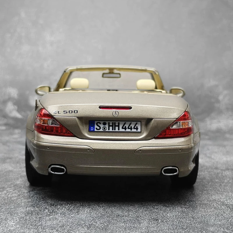 Norev 1:18 Mercedes Benz Sl500 R230 2003 Convertible Scale Cars Die Cast Model Cars Metal Miniature Car Toy Fully Open the Door - view 5