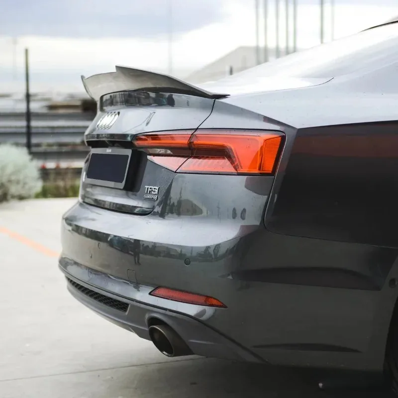 

For Audi A5 A5 S-Line S5 F5 B9 Coupe 2017-2024 PSM Style Rear Boot Roof Lip Spoiler Cap Wing Rear Spoiler Splitter Bodykit Trim