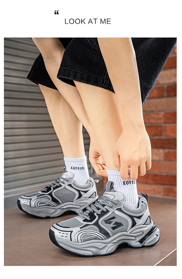 Herren-Freizeitsportschuhe, atmungsaktiv und bequem, geeignet für den täglichen Alltag, Sport und andere Aktivitäten. – Detail 16