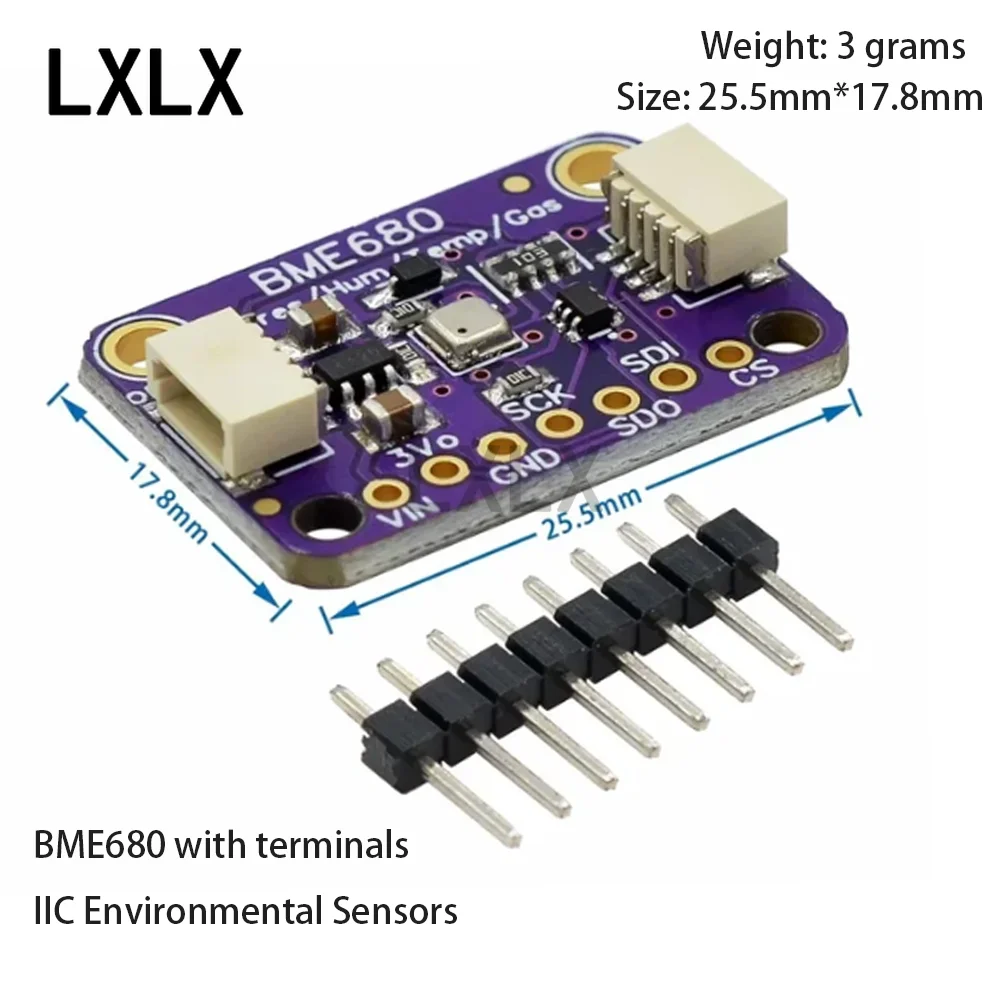 LXLX1 BME680 BO SCH Temperature, Humidity and Barometric Pressure Sensor Ultra Small Pressure Height Development Board