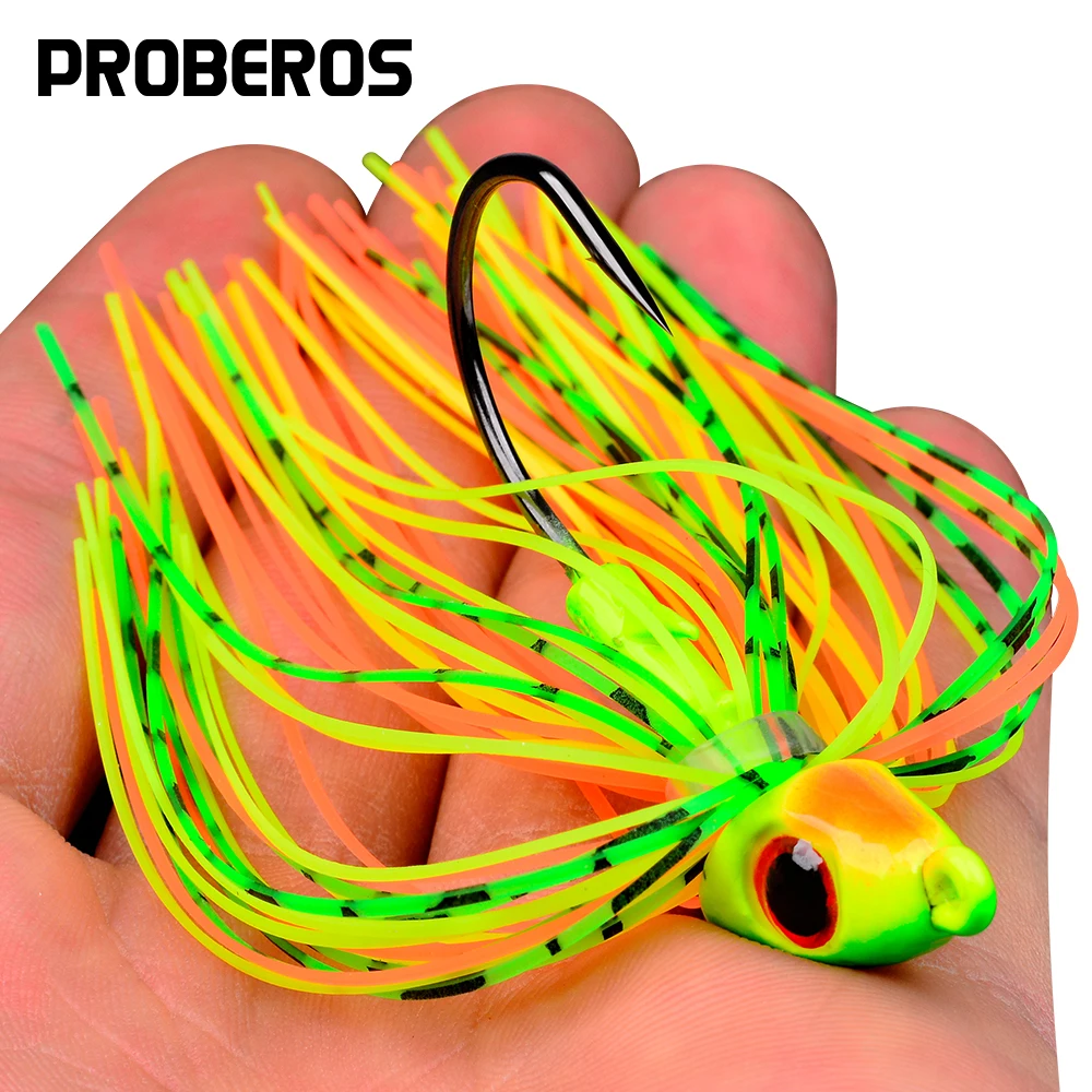 

1/5pcs PROBEROS Fishing Lures Sharp Hooks Vibrant Multi Color Realistic Eyes Durable Silicone Bait for Bass & Freshwater Fishing