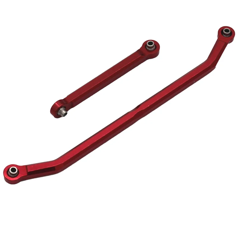 Metal Adjustable Steering Linkage Link Pull Rod for 1/12 MN128 MN86S G500 Crawler Off Road Truck, Red B