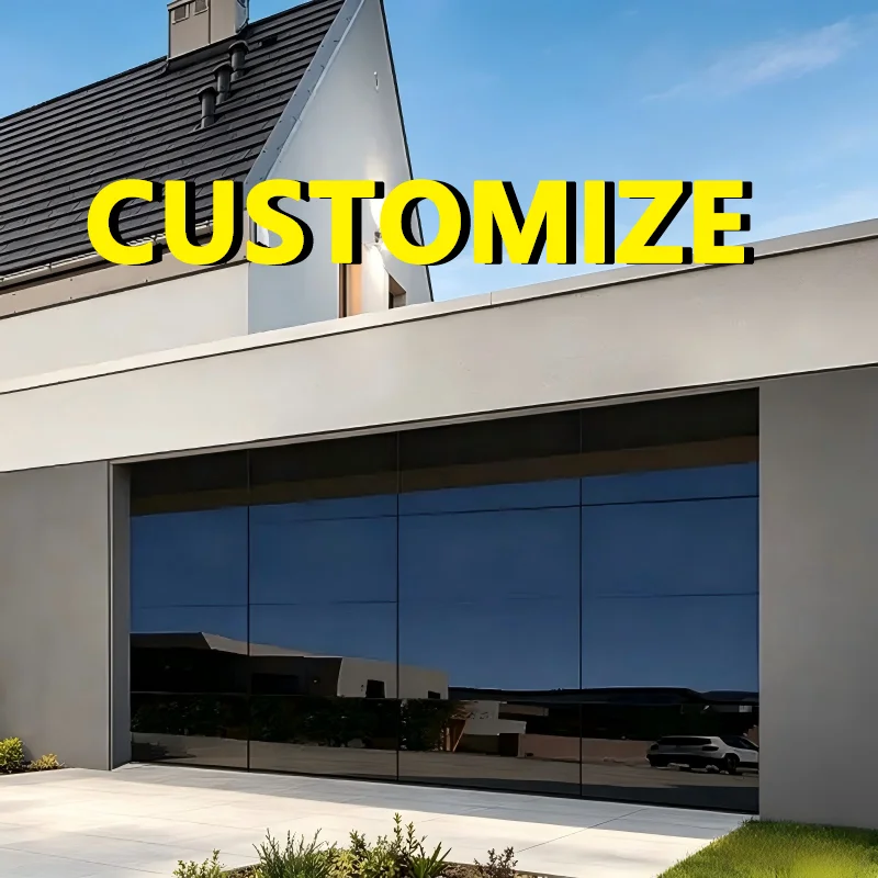 Any Size Custom Scratch Resistant Aluminum Garage Door Hard Object Mark Proof Remote Auto Lift Long Lasting Household Entry Door