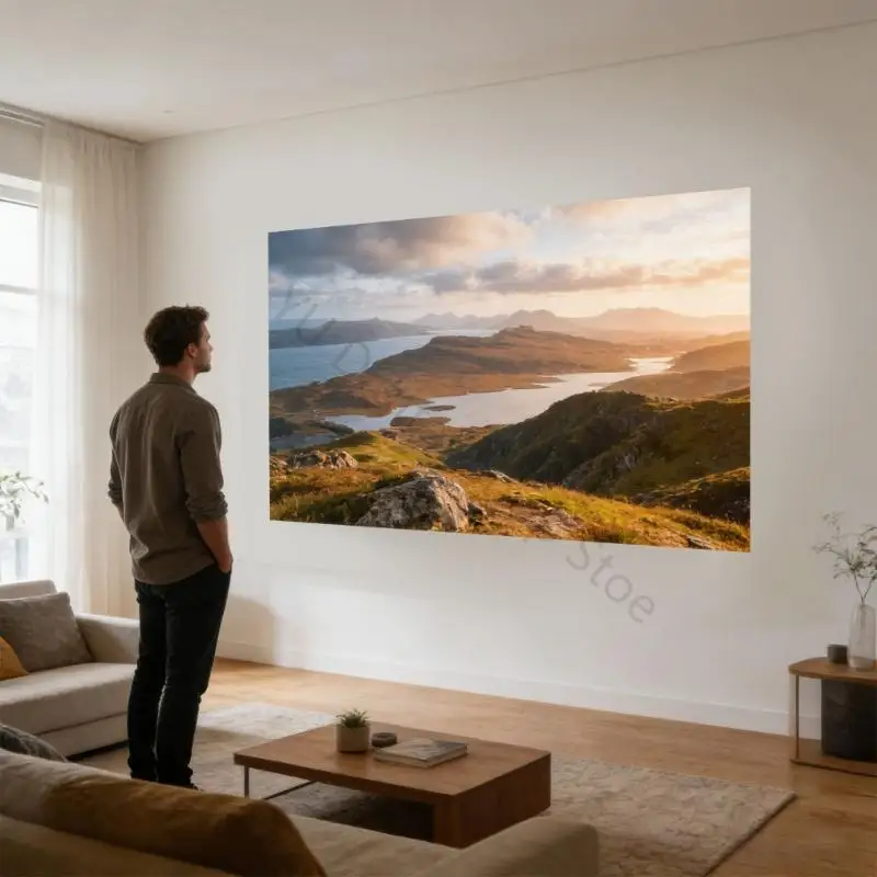 96BA Schnellinstallationsprojektor-Leinwand aus Metall mit 16:9-Seitenverhältnis, für Sportübertragungen – Detail 2