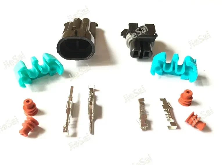 1.5 Series Automotive Connector 2 Pin Temperature Sensor Plug Motorcycle 12162000 12052641 For Buick Lacrosse Excelle GL8