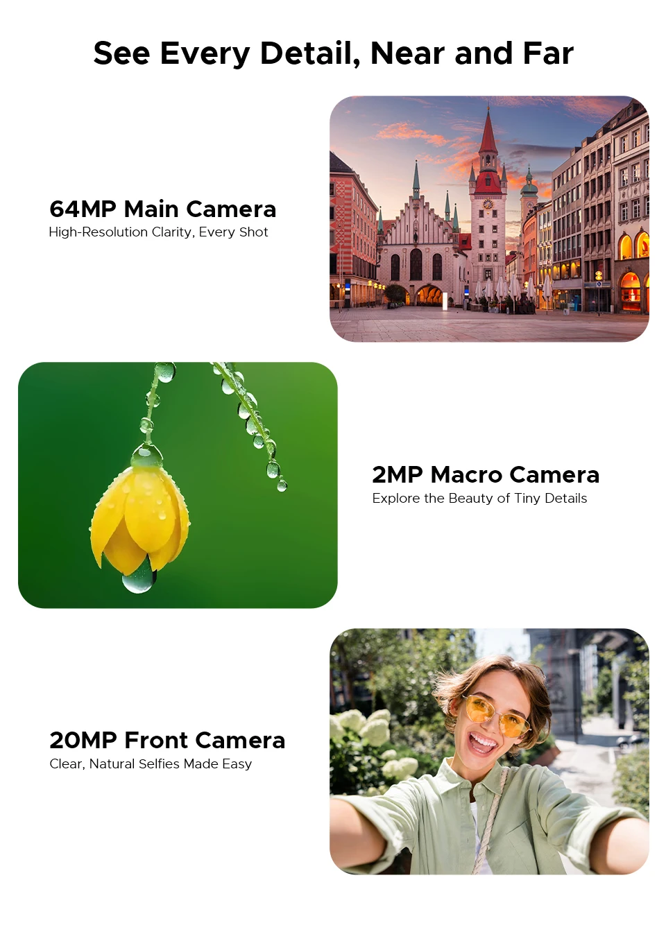 DOOGEE M30 Ai Smartphone 6.88" IP68 Waterproof Android 16 8000mAh Battery 48GB RAM (6+42) 256GB ROM 64MP Camera Widevine L1 Google Pay Supports with 135dB Large Amplitude Speaker