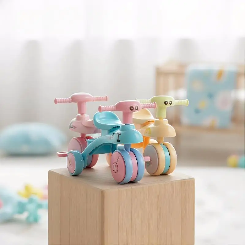 Mini Simulation Dollhouse Tricycle Model Assembled Toy Set Realistic 3 Wheel Bike Handmade Home Decor Scene Accessory