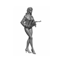 1:35 model kit resin kit Linda, a beautiful spy and gunman