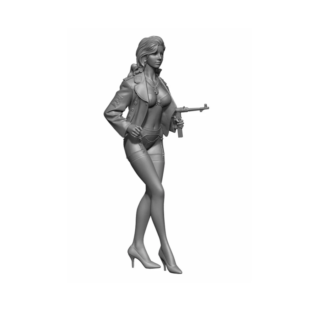 1:35 model kit resin kit Linda, a beautiful spy and gunman