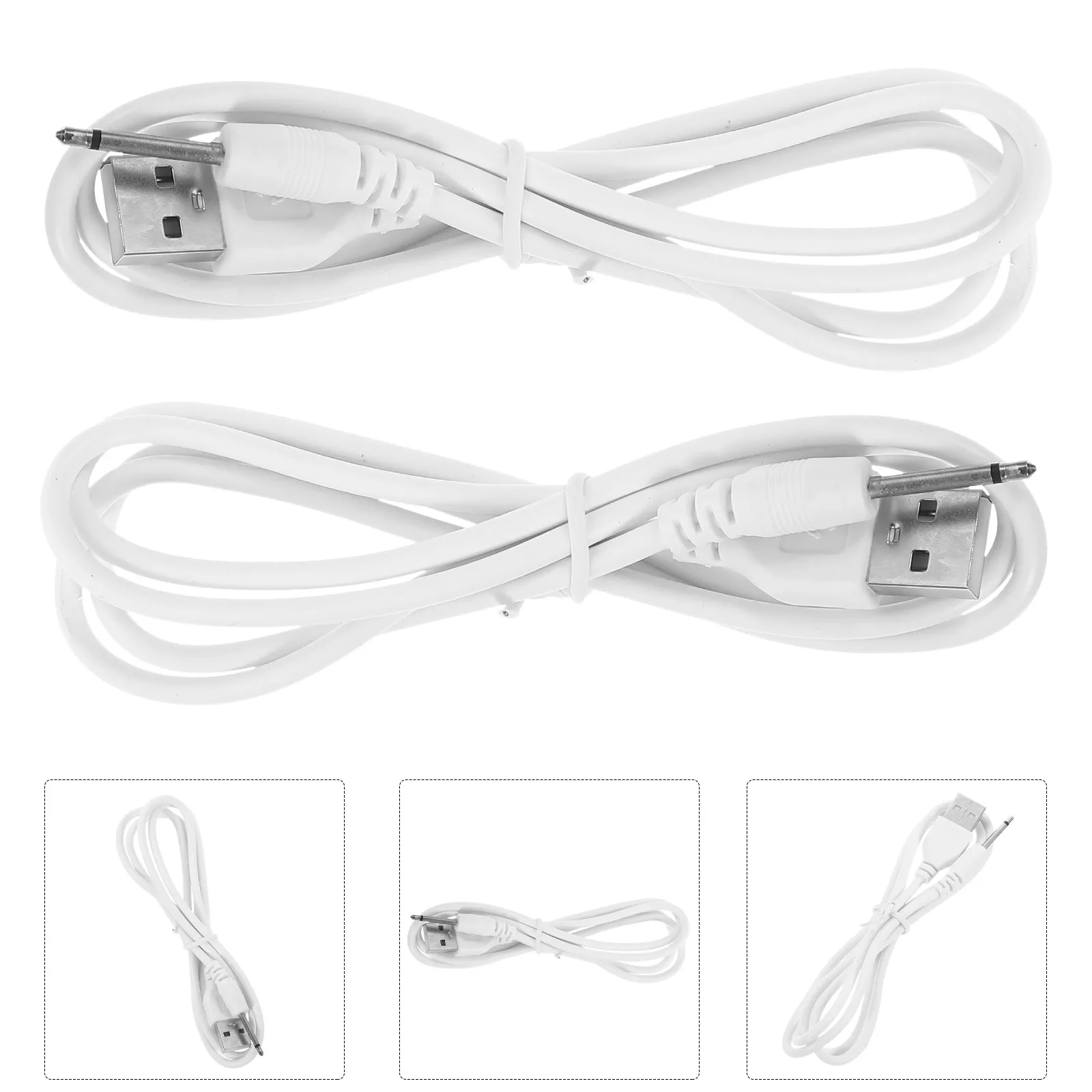 2Pcs USB Dc Charger .5mm Tip Dc Power Cable for Lamp Speaker Fan USB Hub Professional Workmanship Overload Protection
