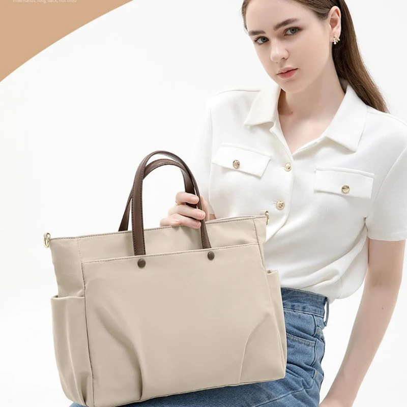 Elegante borsa a tracolla per laptop da donna Borsa tote spaziosa da 15,6 pollici con tasca interna per viaggi d'affari da lavoro