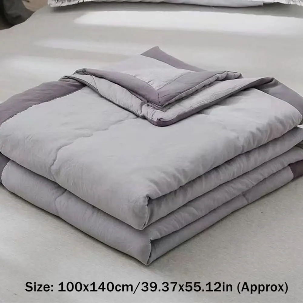 New Double Sided Cooling Blanket Cold Effect Breathable Conditioning Quilt Spring Summer Solid Color Cooler Quilt