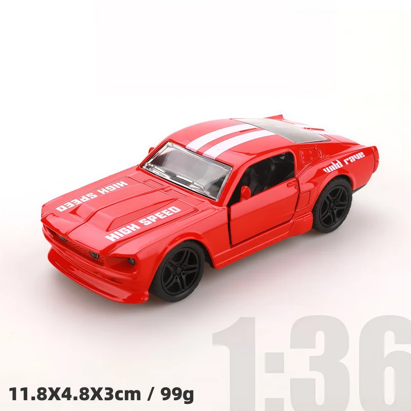 Alloy Die-Cast Car Models, vintage Taxi and Sports Car, mini Metal Pull-Back Cars with Doors That Open, Collectible Toy Car Gift