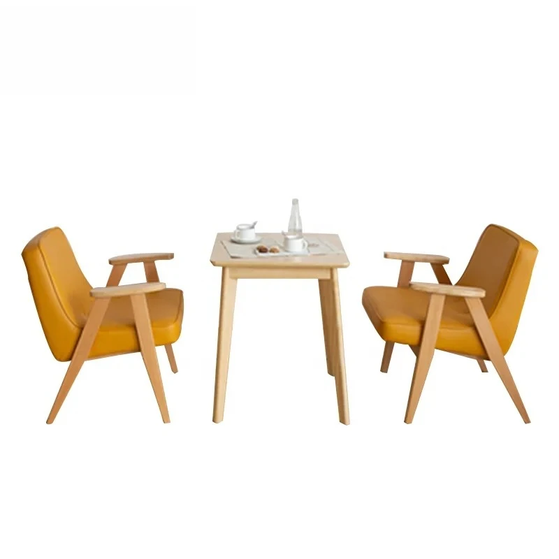 ソファクラブコーヒーショップ高級特注モダンビーチ脚レストランカフェ業務用椅子ソファ木製、リビングルーム