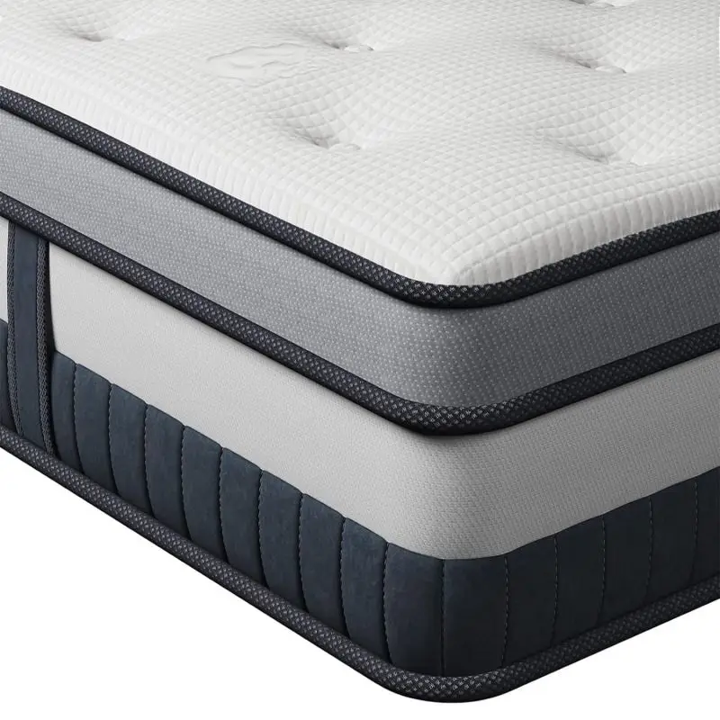

Europe Top Compressed Mattress Pocket Spring Queen Factory King Mattresses in a Box Fr Standard Foam Encase Bed