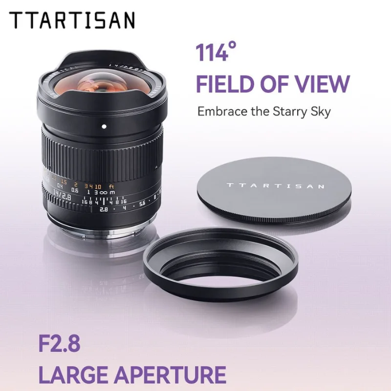 

TTArtisan 14mm F2.8 Full Frame Ultra Wide Angle Manual Focus Lens for Sony E A7IV Nikon Z Z6 Z7II Canon RF R5 R6 Leika L mount