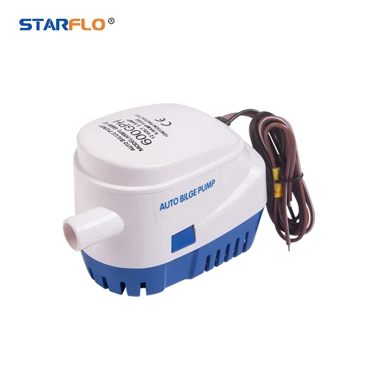 STARFLO 600GPHG 750GPH 1100GPH  electronic best battery operated bilge pump with float switch for boat