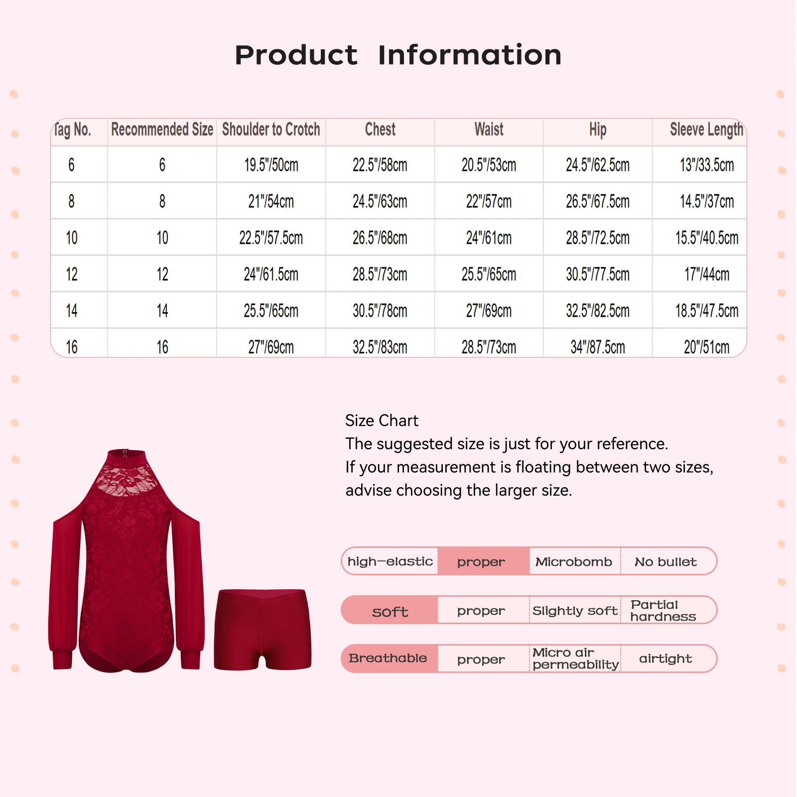 الأطفال الفتيات غنائية الباليه ملابس رقص انقطاع الظهر والرقبة وهمية الجمباز ملابس رقص الجمباز مع السراويل لممارسة الرقص #5