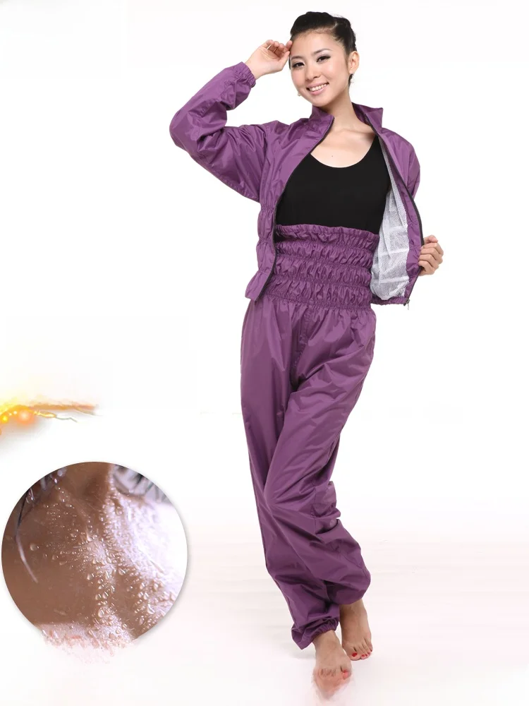

IYKENMAIL Women's Slimming Sweat Suit Dance Practice Suit Fat Burning Fitn Sweating Outfit Exercise Gymnastics Set