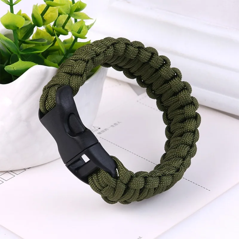 

Outdoor Multi-functional Emergency Rescue Bracelet Camping Bracelet Woven Escape Seven-core Umbrella Rope Bracelet